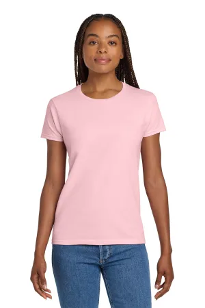 Gildan Womens Ultra Short Sleeve Crewneck T-Shirt - Light Pink  Affordable Clothing Gildan