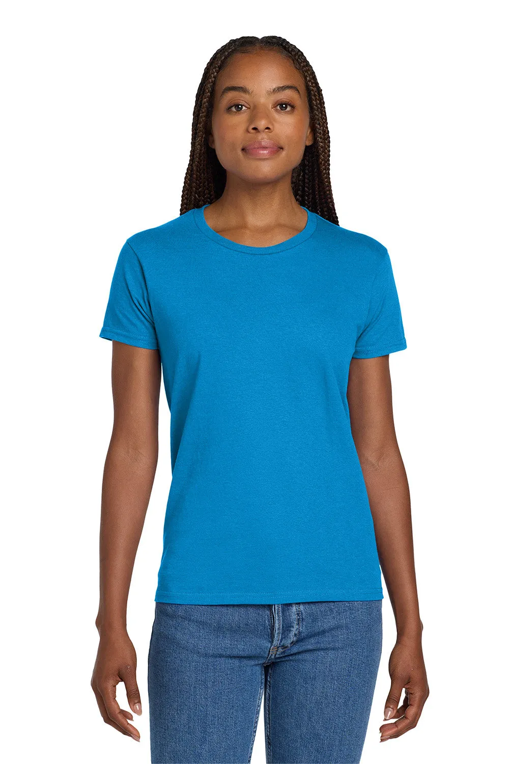 Gildan Womens Ultra Short Sleeve Crewneck T-Shirt - Sapphire Blue  Affordable Clothing Gildan