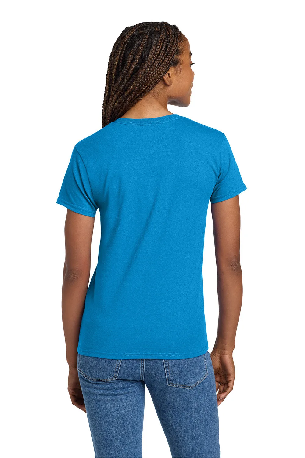 Gildan Womens Ultra Short Sleeve Crewneck T-Shirt - Sapphire Blue  Affordable Clothing Gildan