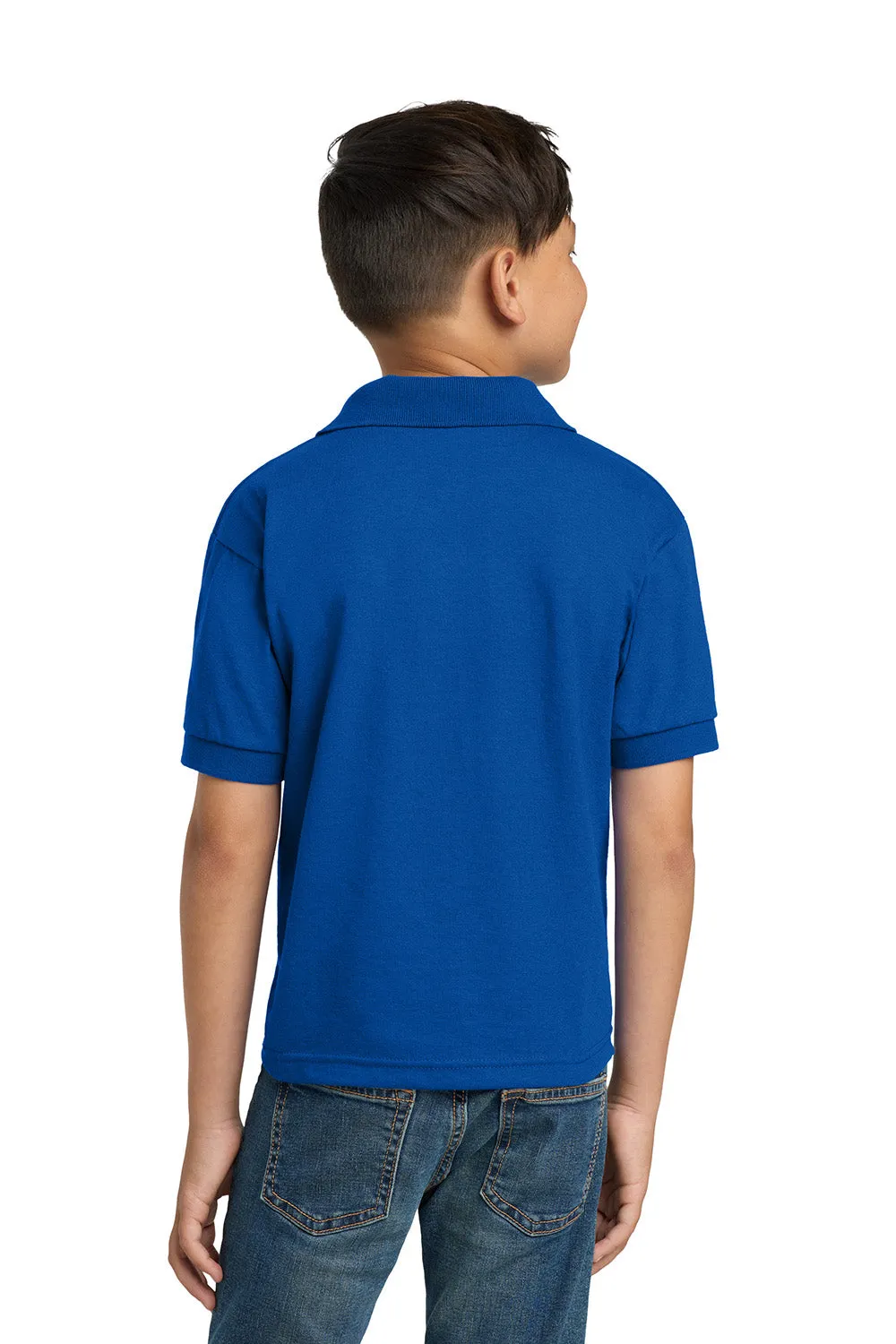 Gildan Youth DryBlend Moisture Wicking Short Sleeve Polo Shirt - Royal Blue  Affordable Clothing Gildan
