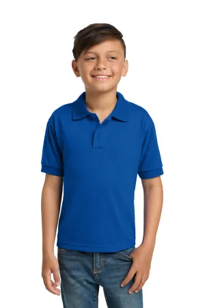 Gildan Youth DryBlend Moisture Wicking Short Sleeve Polo Shirt - Royal Blue  Affordable Clothing Gildan