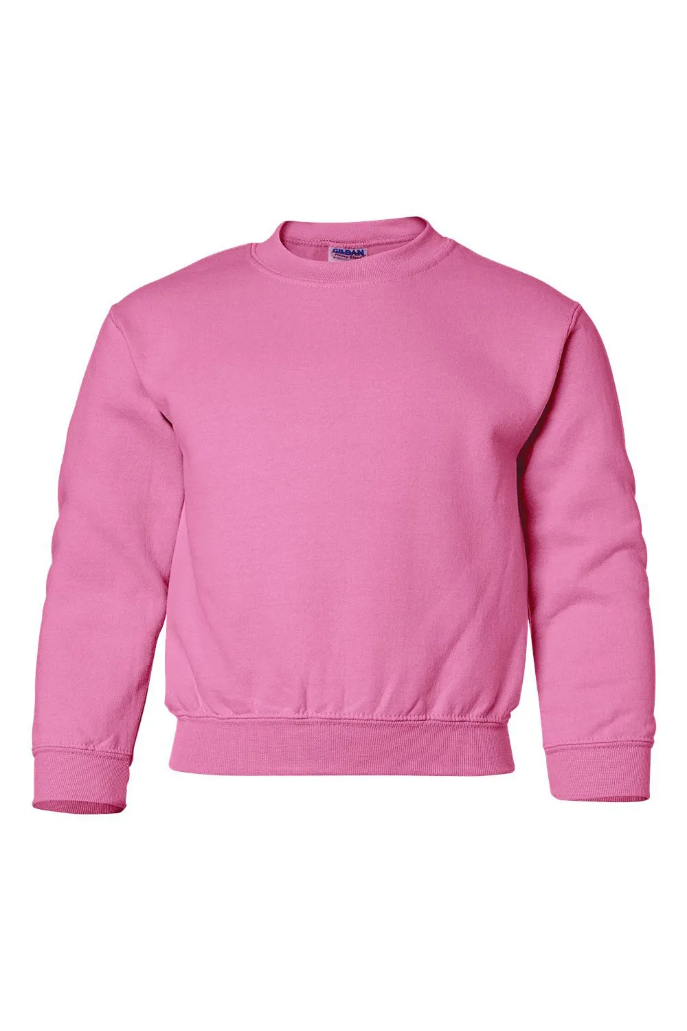 Gildan Youth Pill Resistant Fleece Crewneck Sweatshirt - Safety Pink  Affordable Clothing Gildan