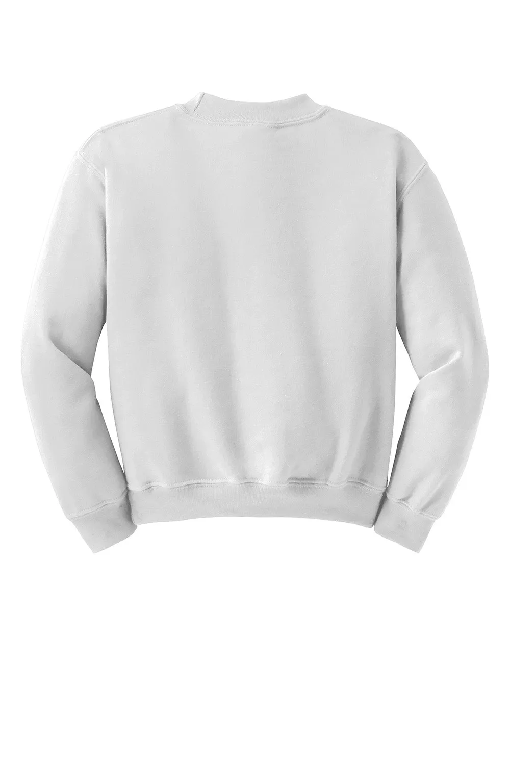 Gildan Youth Pill Resistant Fleece Crewneck Sweatshirt - White  Affordable Clothing Gildan