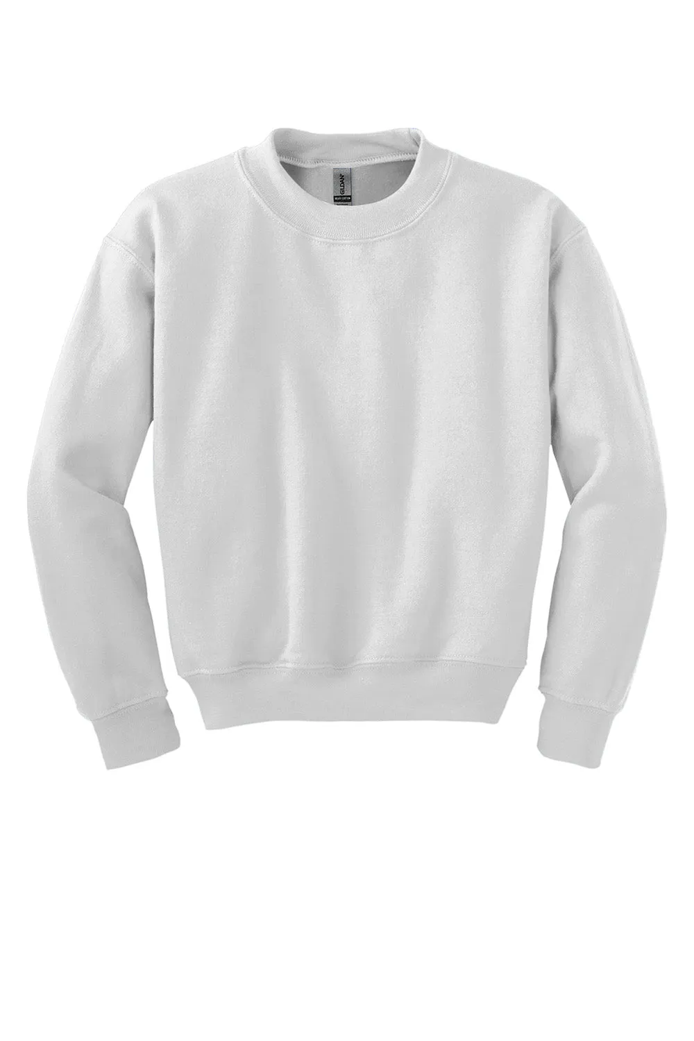 Gildan Youth Pill Resistant Fleece Crewneck Sweatshirt - White  Affordable Clothing Gildan