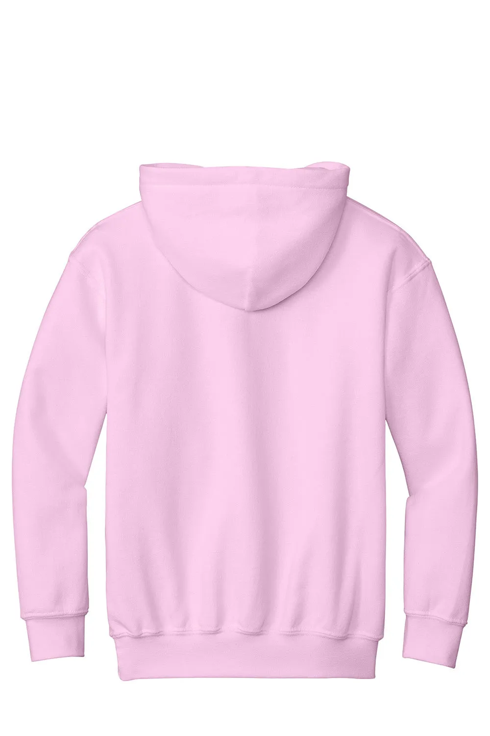 Gildan Youth Pill Resistant Hooded Sweatshirt Hoodie w/ Pouch Pocket - Light Pink  Affordable Clothing Gildan