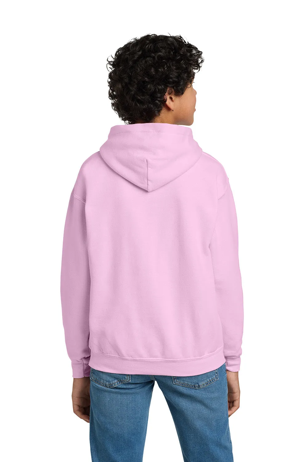 Gildan Youth Pill Resistant Hooded Sweatshirt Hoodie w/ Pouch Pocket - Light Pink  Affordable Clothing Gildan