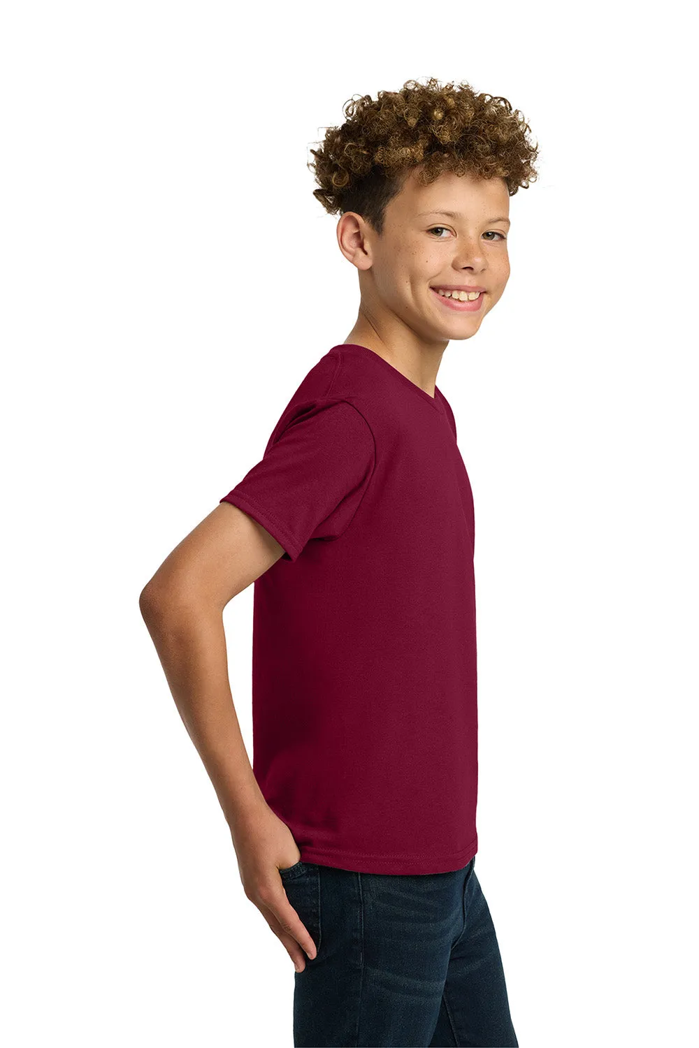 Gildan Youth Short Sleeve Crewneck T-Shirt - Garnet Red  Affordable Clothing Gildan