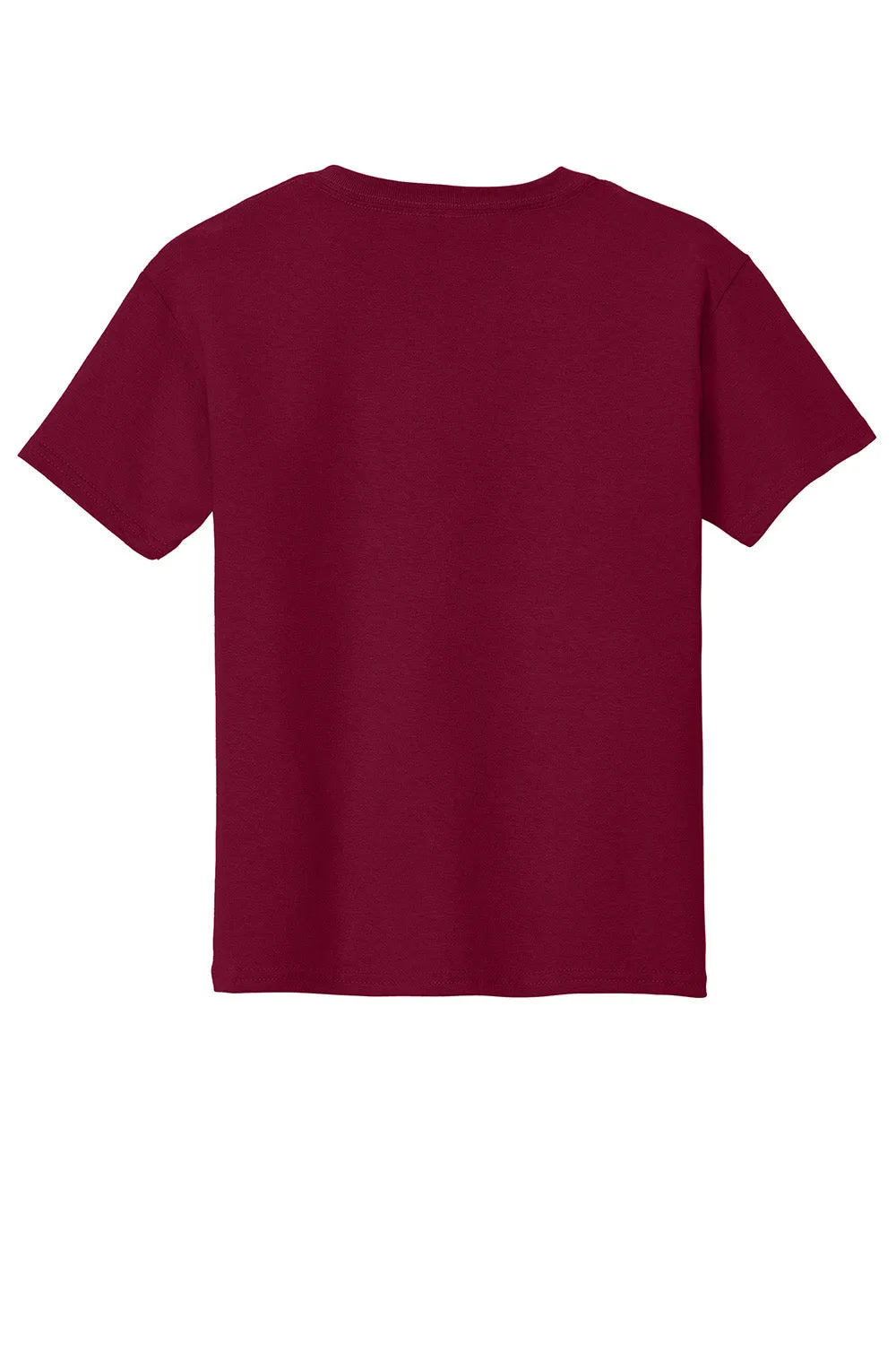 Gildan Youth Short Sleeve Crewneck T-Shirt - Garnet Red  Affordable Clothing Gildan