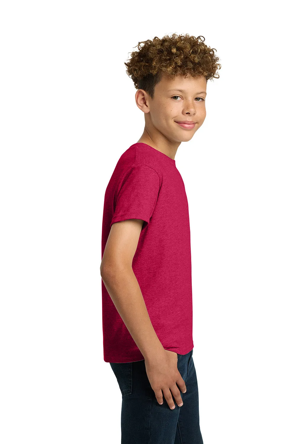 Gildan Youth Short Sleeve Crewneck T-Shirt - Heather Red  Affordable Clothing Gildan