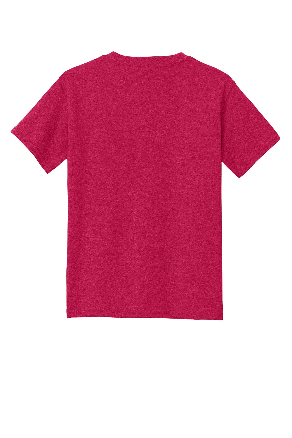 Gildan Youth Short Sleeve Crewneck T-Shirt - Heather Red  Affordable Clothing Gildan