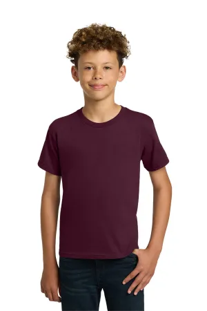 Gildan Youth Short Sleeve Crewneck T-Shirt - Maroon  Affordable Clothing Gildan