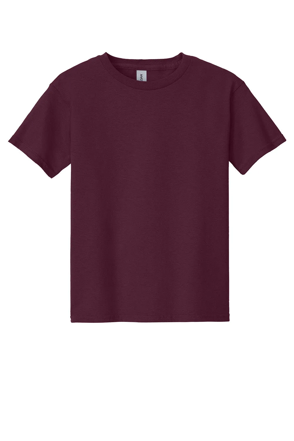 Gildan Youth Short Sleeve Crewneck T-Shirt - Maroon  Affordable Clothing Gildan