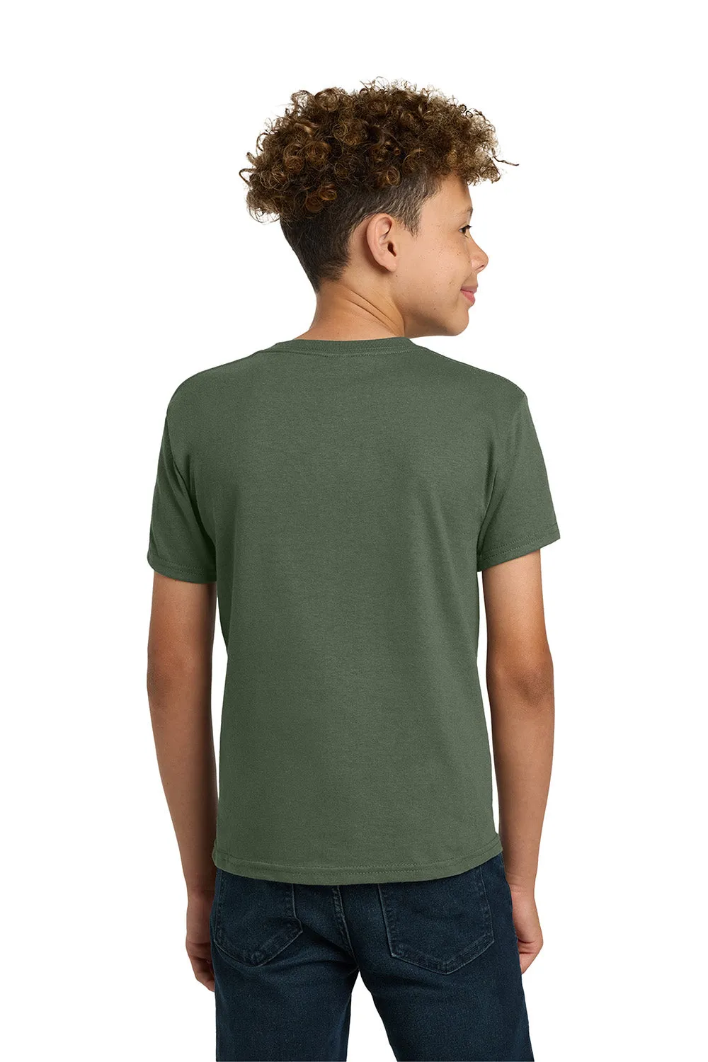 Gildan Youth Short Sleeve Crewneck T-Shirt - Military Green  Affordable Clothing Gildan