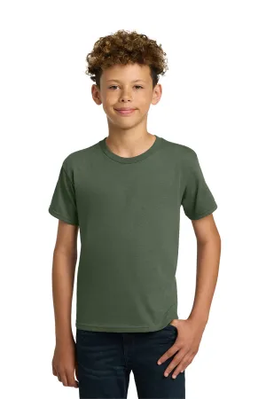 Gildan Youth Short Sleeve Crewneck T-Shirt - Military Green  Affordable Clothing Gildan