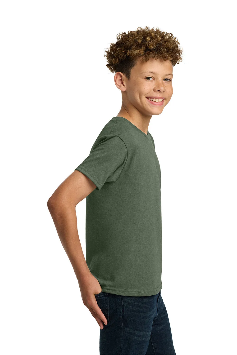 Gildan Youth Short Sleeve Crewneck T-Shirt - Military Green  Affordable Clothing Gildan