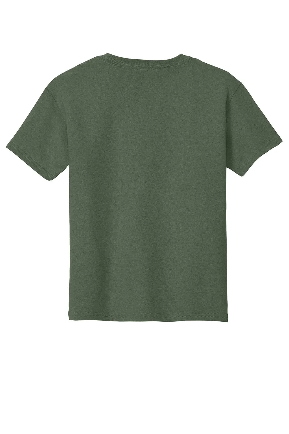 Gildan Youth Short Sleeve Crewneck T-Shirt - Military Green  Affordable Clothing Gildan