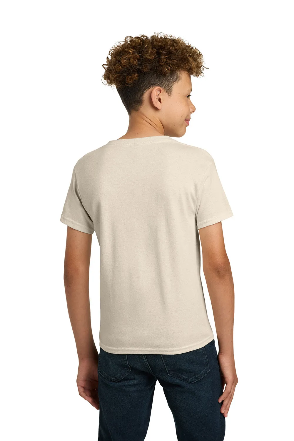 Gildan Youth Short Sleeve Crewneck T-Shirt - Natural  Affordable Clothing Gildan