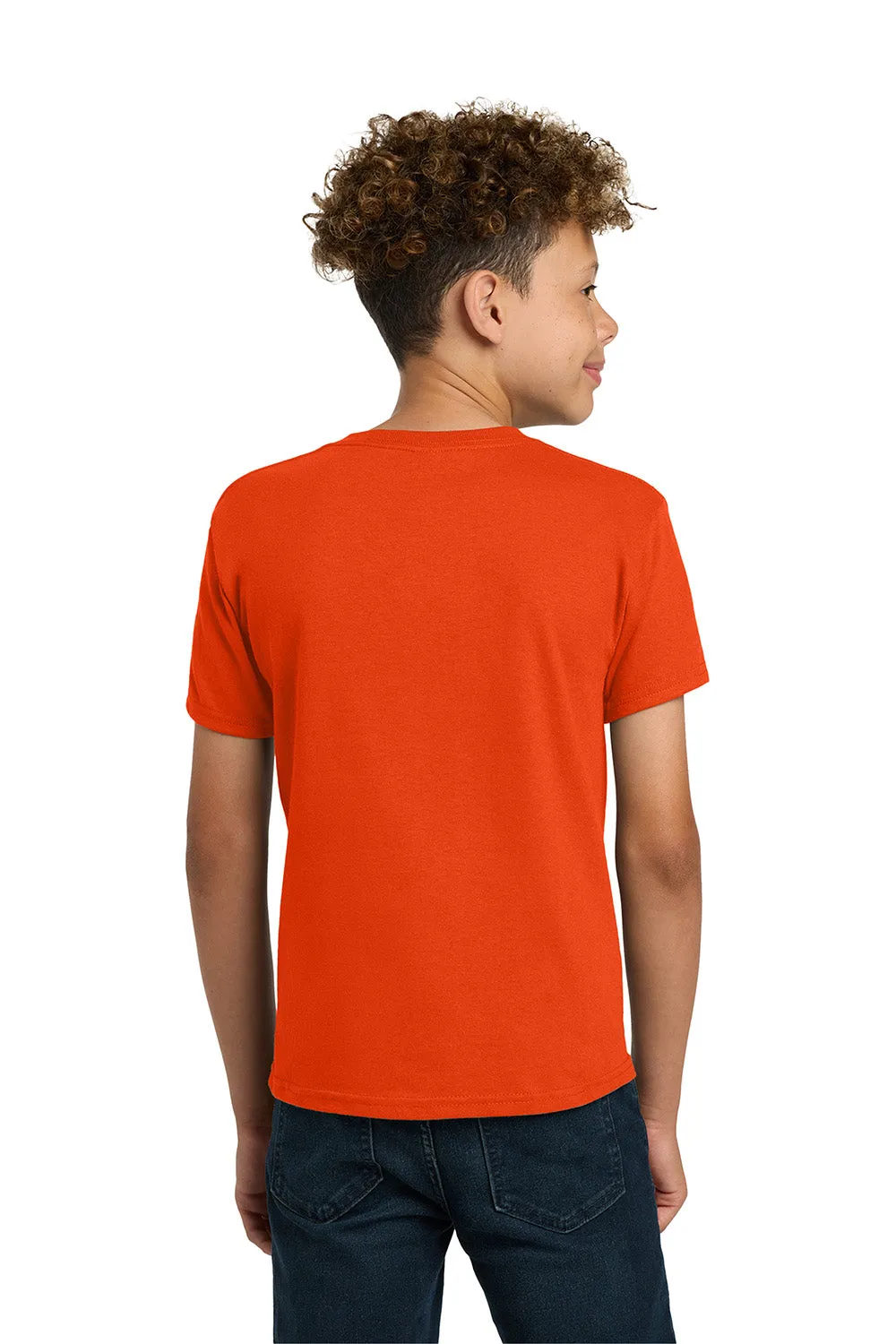 Gildan Youth Short Sleeve Crewneck T-Shirt - Orange  Affordable Clothing Gildan