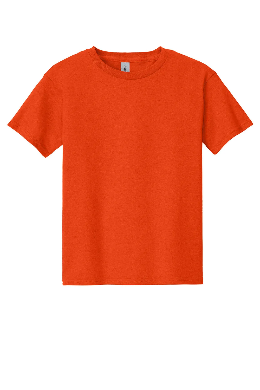 Gildan Youth Short Sleeve Crewneck T-Shirt - Orange  Affordable Clothing Gildan