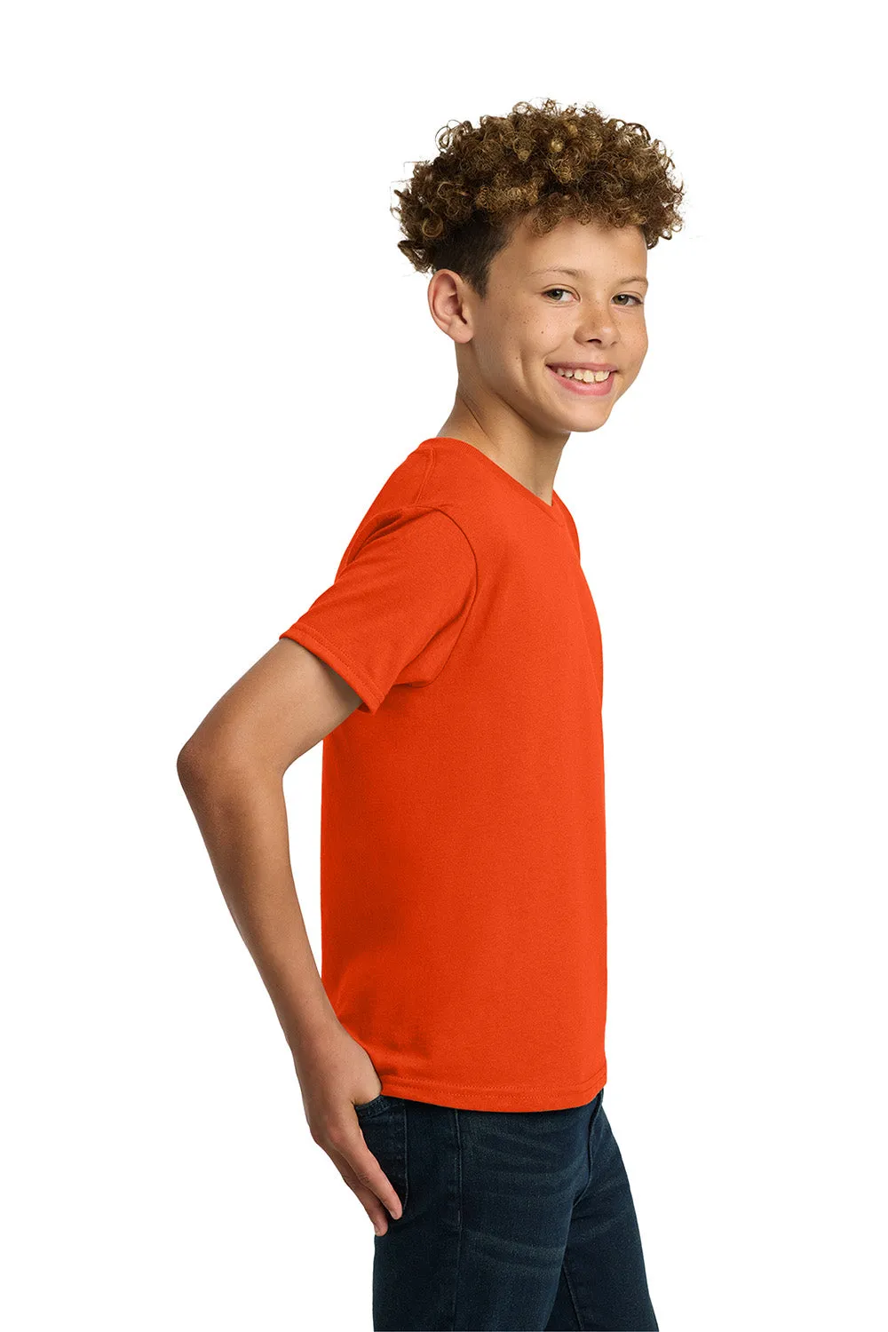 Gildan Youth Short Sleeve Crewneck T-Shirt - Orange  Affordable Clothing Gildan