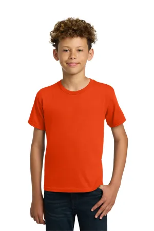 Gildan Youth Short Sleeve Crewneck T-Shirt - Orange  Affordable Clothing Gildan