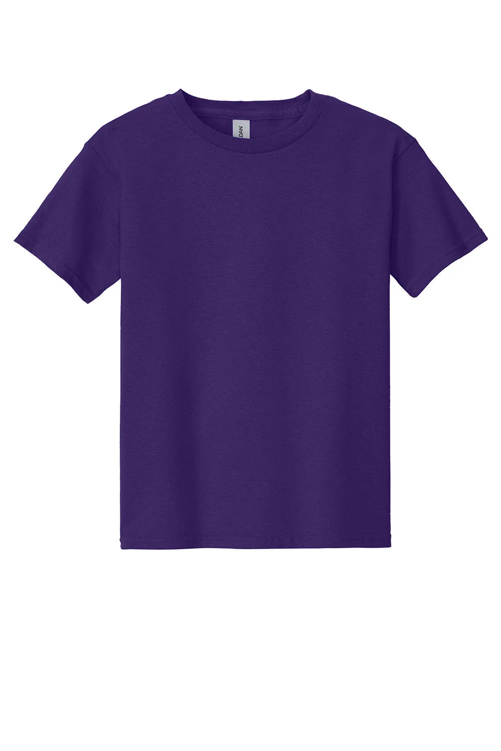 Gildan Youth Short Sleeve Crewneck T-Shirt - Purple  Affordable Clothing Gildan