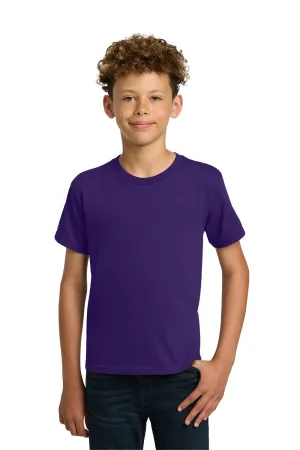 Gildan Youth Short Sleeve Crewneck T-Shirt - Purple  Affordable Clothing Gildan