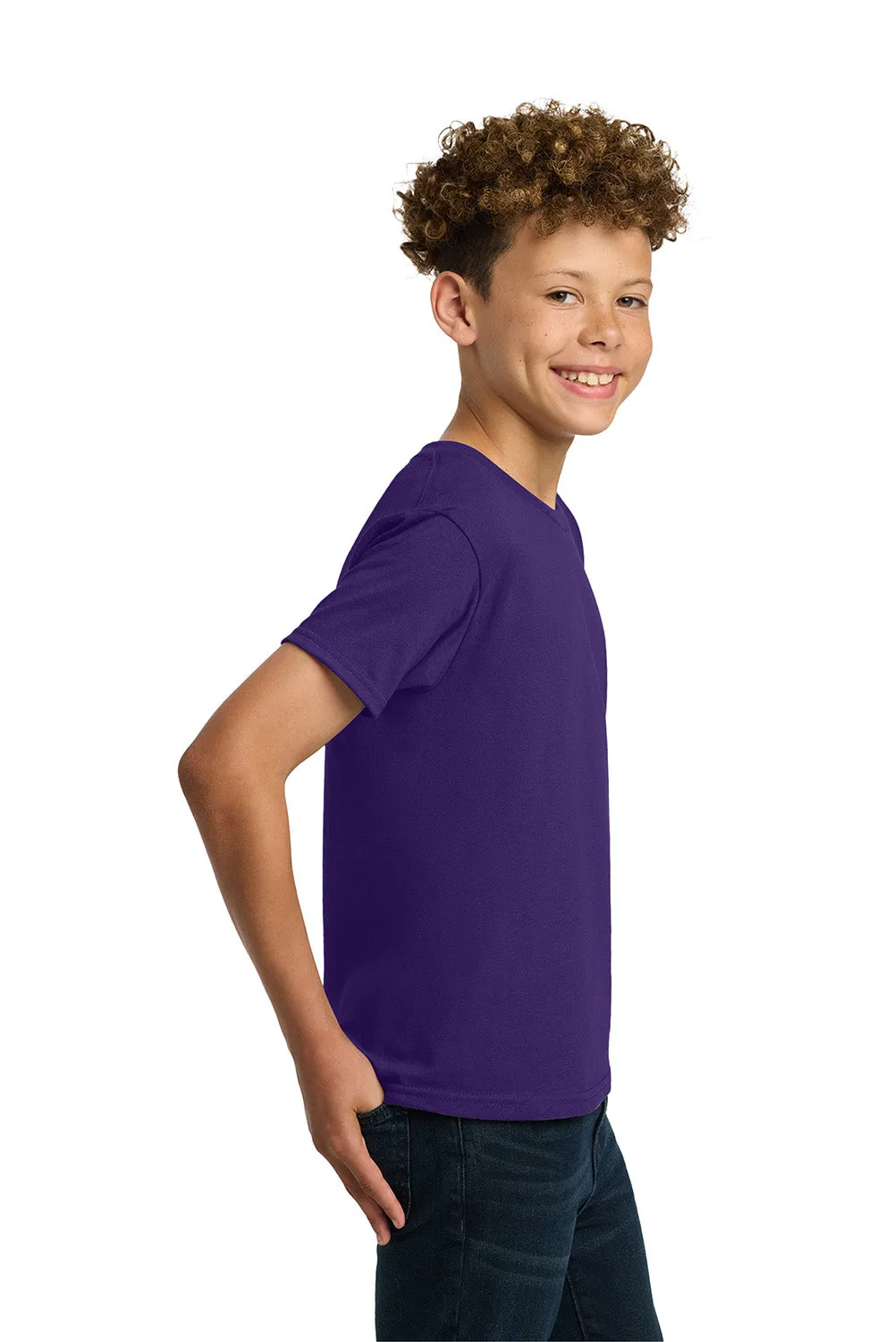 Gildan Youth Short Sleeve Crewneck T-Shirt - Purple  Affordable Clothing Gildan