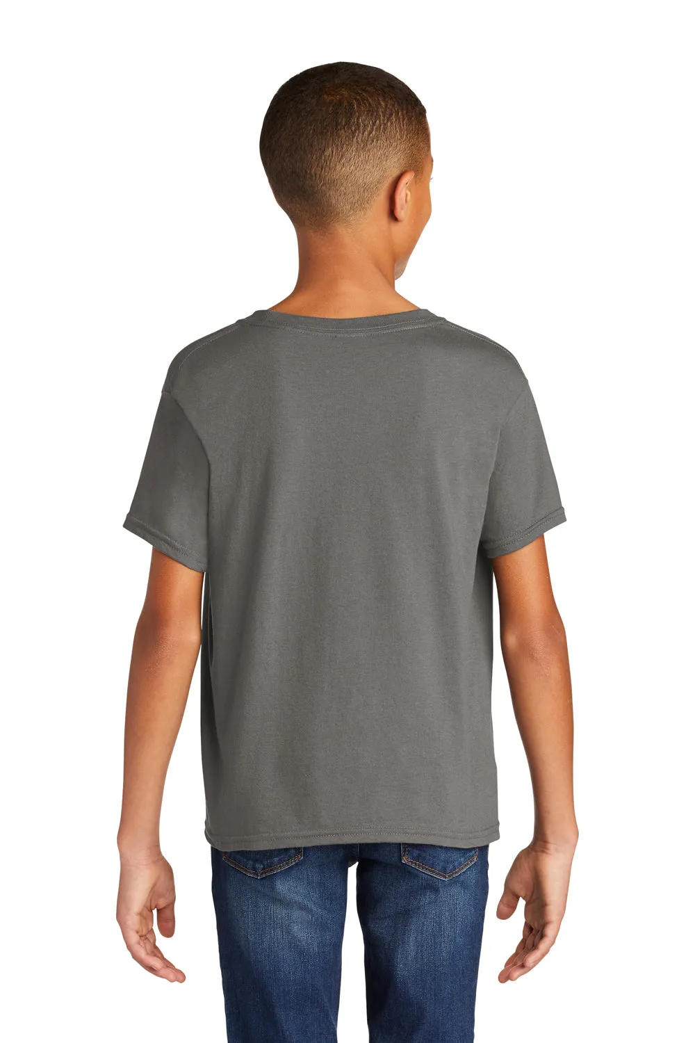 Gildan Youth Softstyle Short Sleeve Crewneck T-Shirt - Charcoal Grey  Affordable Clothing Gildan