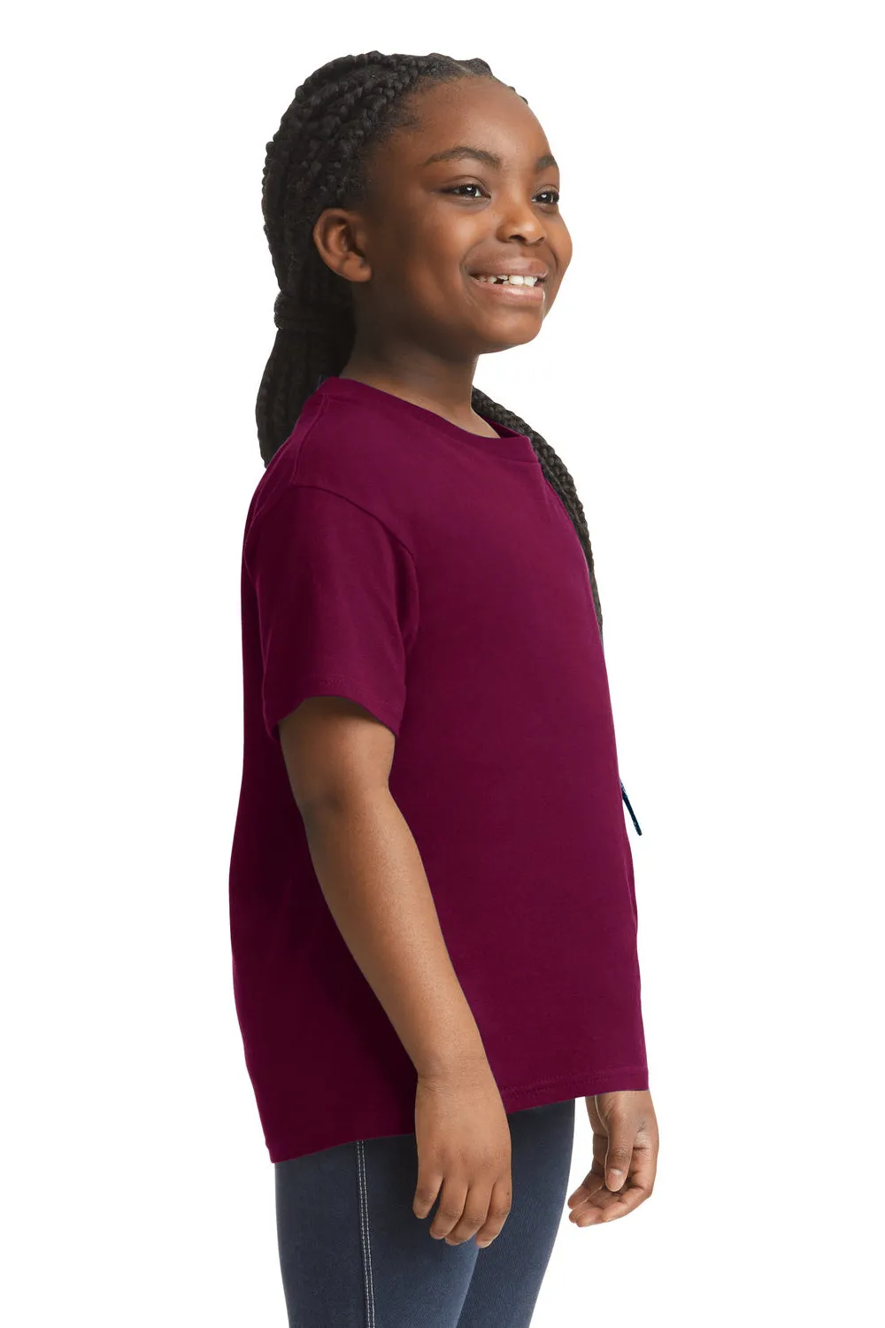 Gildan Youth Softstyle Short Sleeve Crewneck T-Shirt - Maroon  Affordable Clothing Gildan