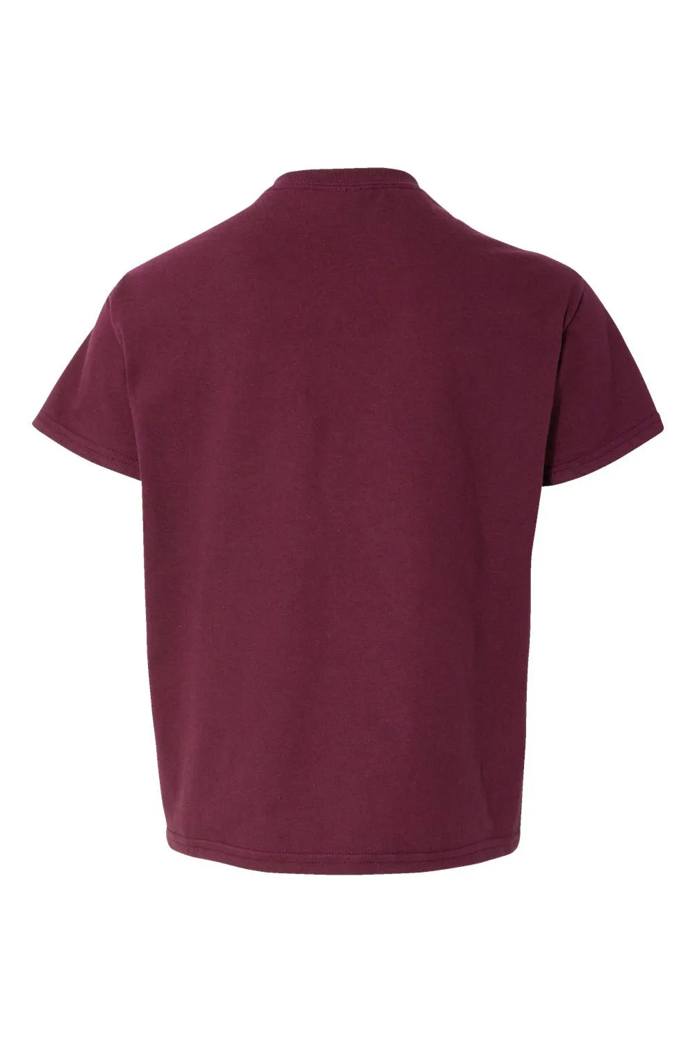 Gildan Youth Softstyle Short Sleeve Crewneck T-Shirt - Maroon  Affordable Clothing Gildan