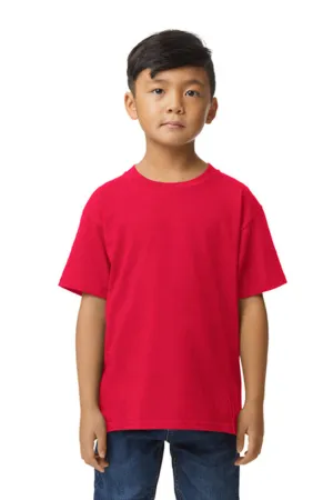 Gildan Youth Softstyle Short Sleeve Crewneck T-Shirt - Red  Affordable Clothing Gildan