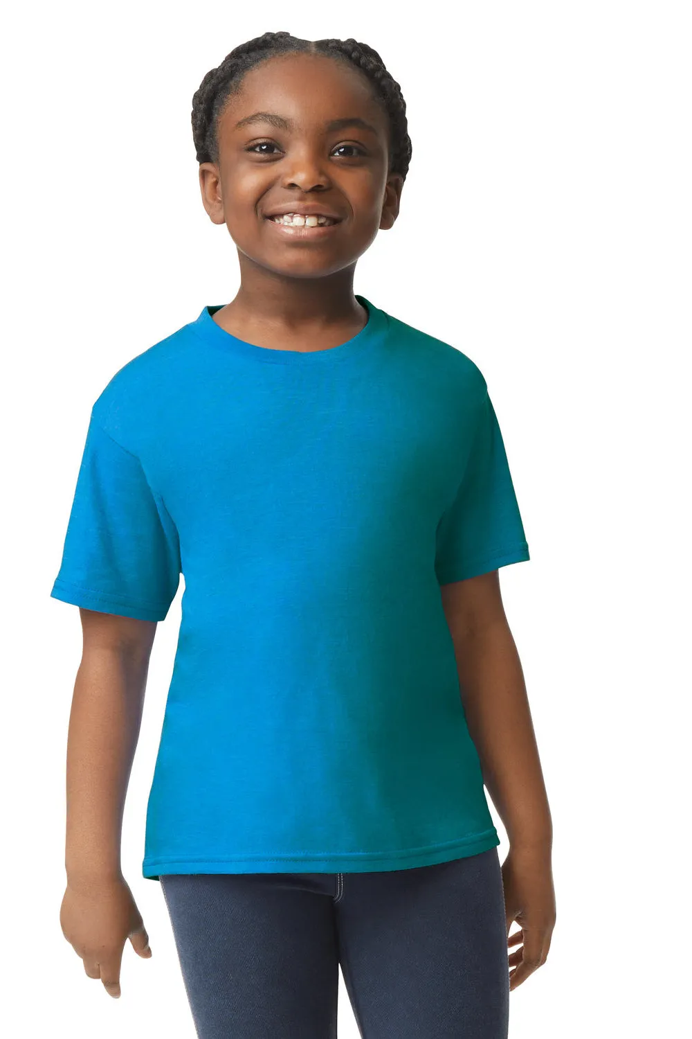 Gildan Youth Softstyle Short Sleeve Crewneck T-Shirt - Sapphire Blue  Affordable Clothing Gildan