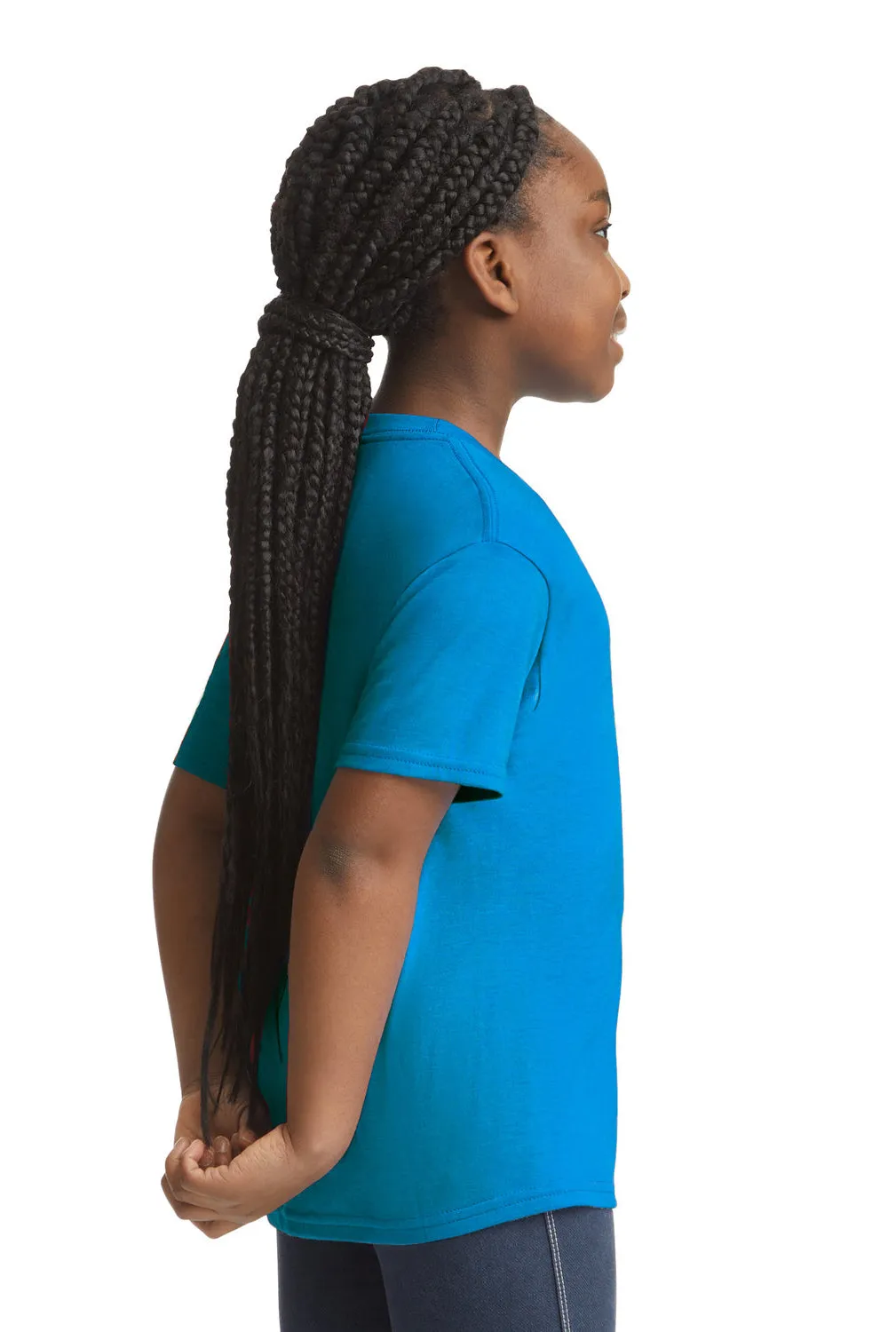 Gildan Youth Softstyle Short Sleeve Crewneck T-Shirt - Sapphire Blue  Affordable Clothing Gildan