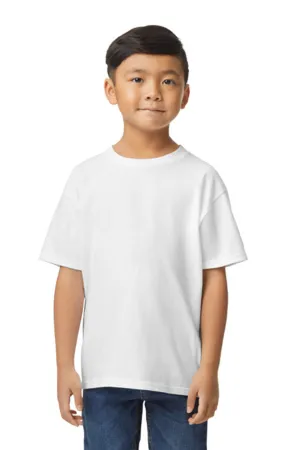 Gildan Youth Softstyle Short Sleeve Crewneck T-Shirt - White  Affordable Clothing Gildan