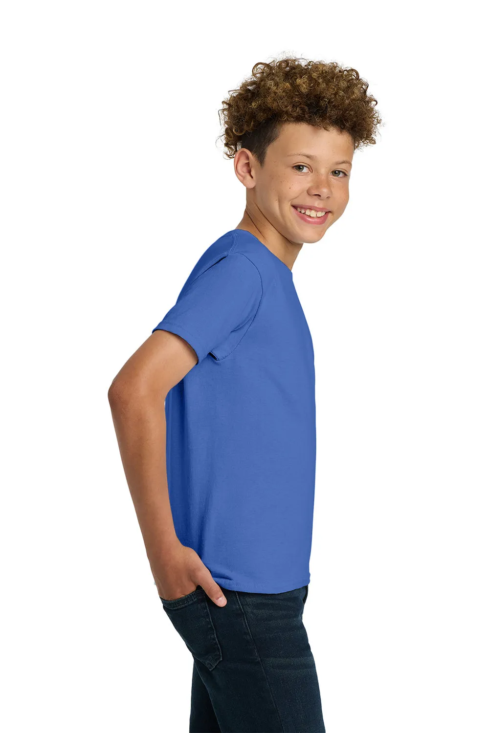 Gildan Youth Ultra Short Sleeve Crewneck T-Shirt - Iris Blue  Affordable Clothing Gildan