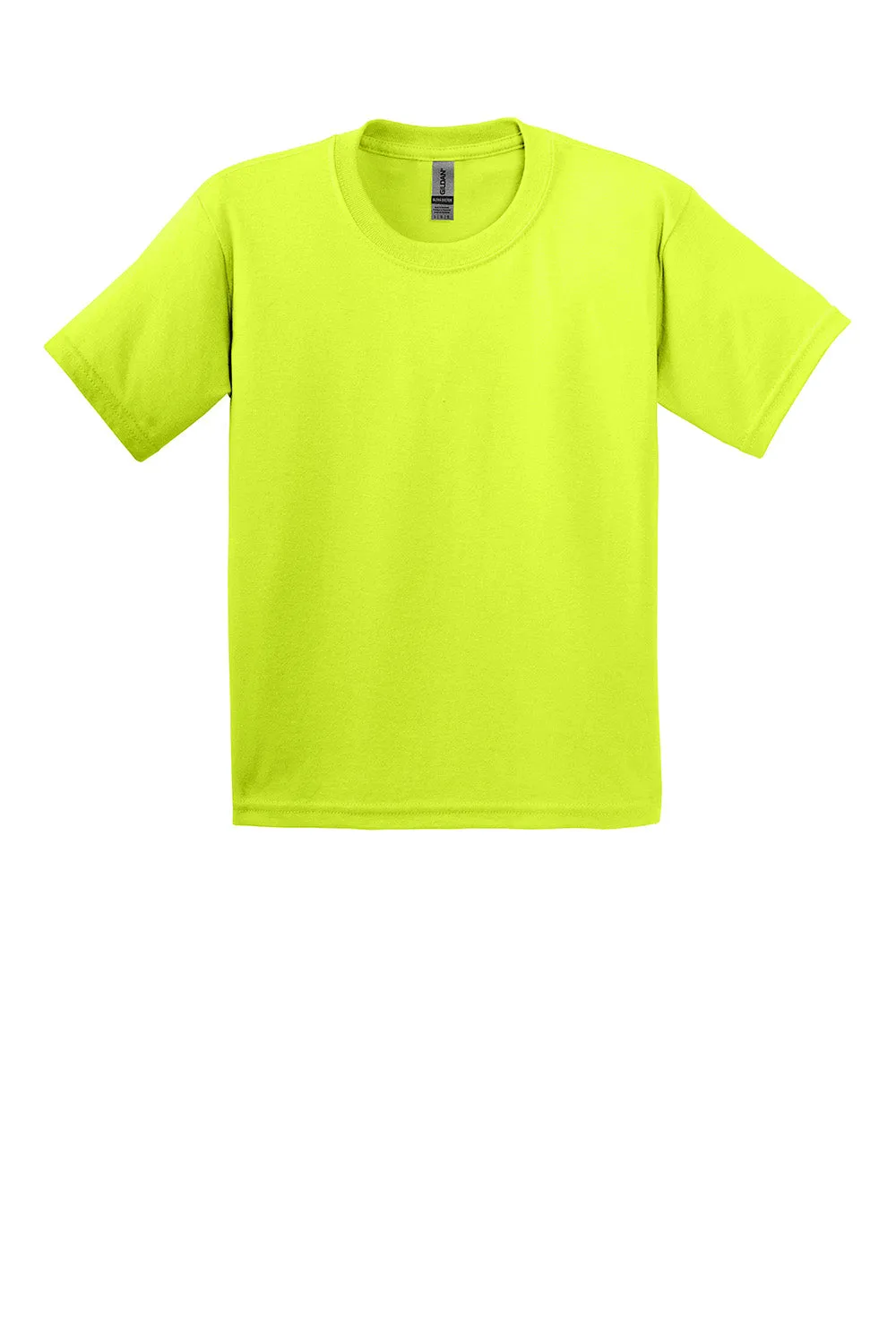 Gildan Youth Ultra Short Sleeve Crewneck T-Shirt - Safety Green  Affordable Clothing Gildan