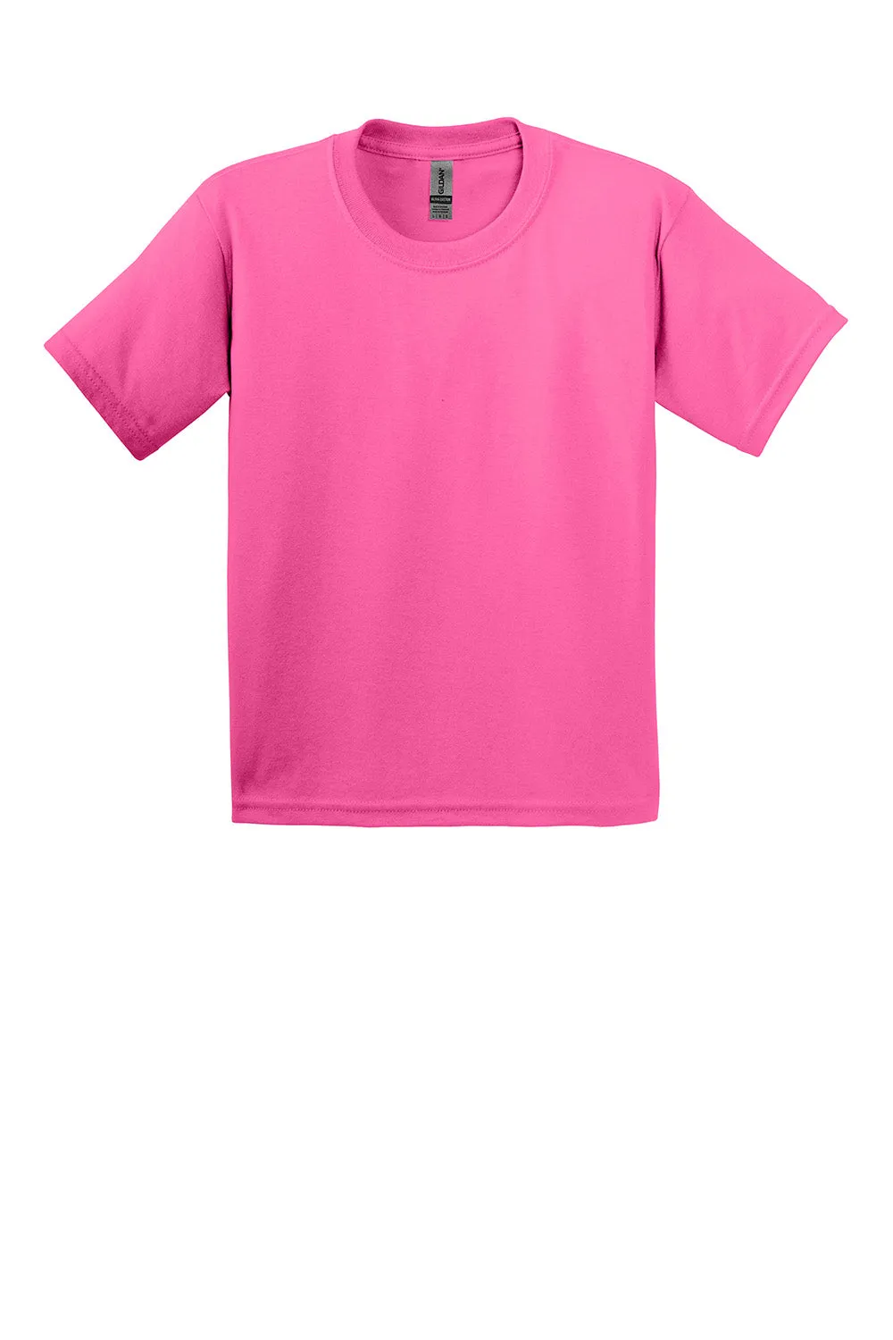 Gildan Youth Ultra Short Sleeve Crewneck T-Shirt - Safety Pink  Affordable Clothing Gildan