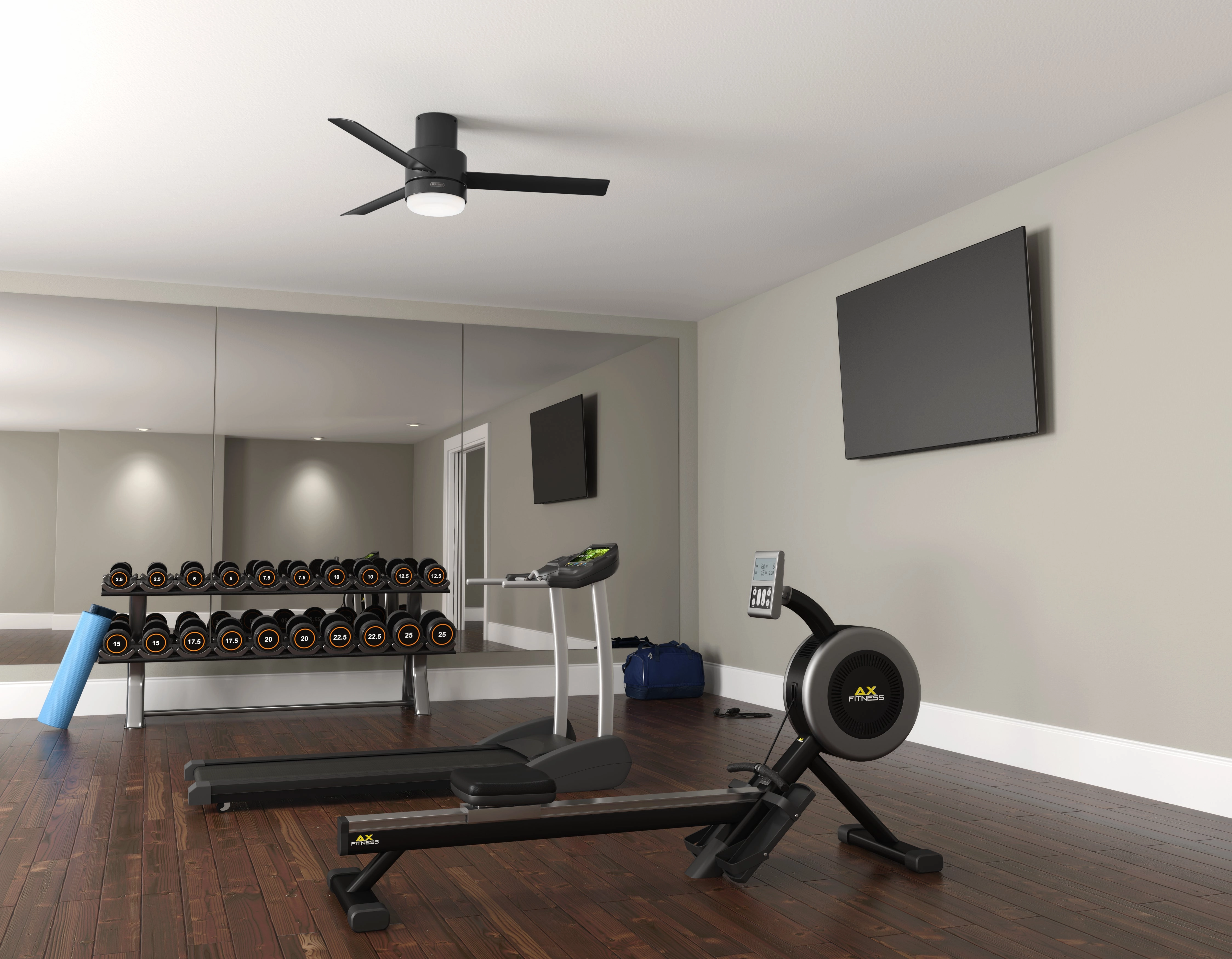 Gilmour 52"Ceiling Fan Matte Black