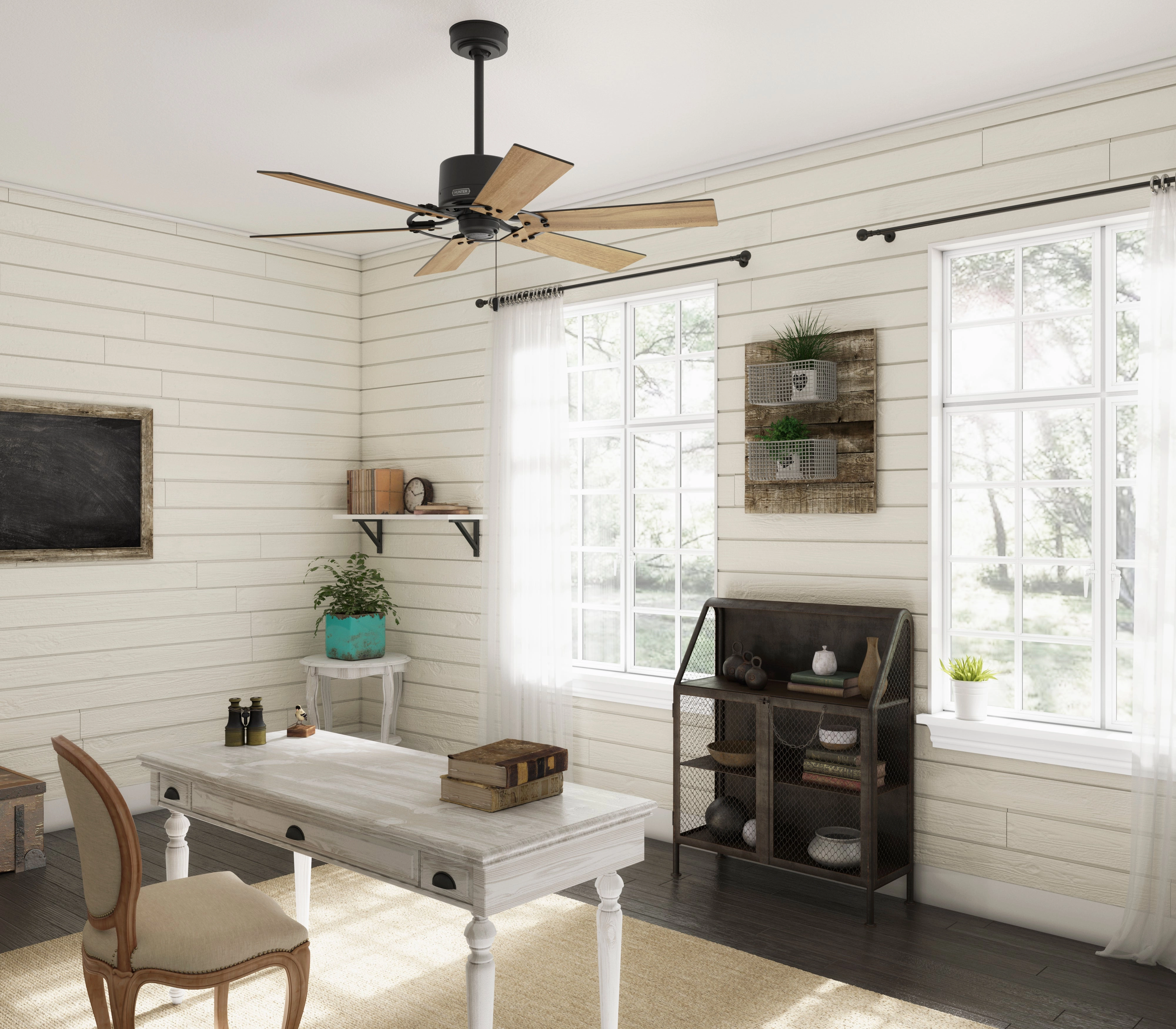 Gilrock 52"Ceiling Fan Matte Black