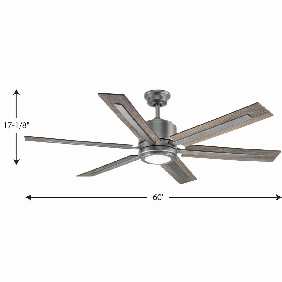 Glandon 60" Ceiling Fan Antique Nickel