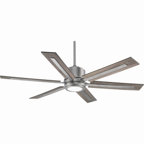 Glandon 60" Ceiling Fan Antique Nickel reliable fans for apartment and office