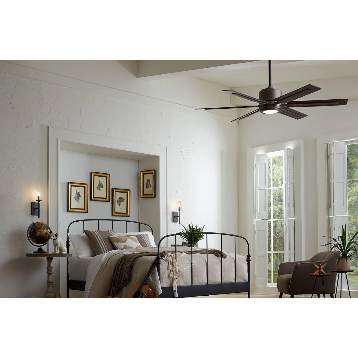 Glandon 60" Ceiling Fan Gilded Iron