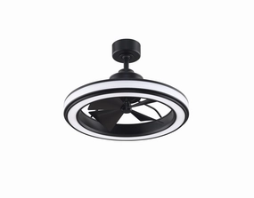 Gleam 16"Ceiling Fan Black portable small fans for everyday use