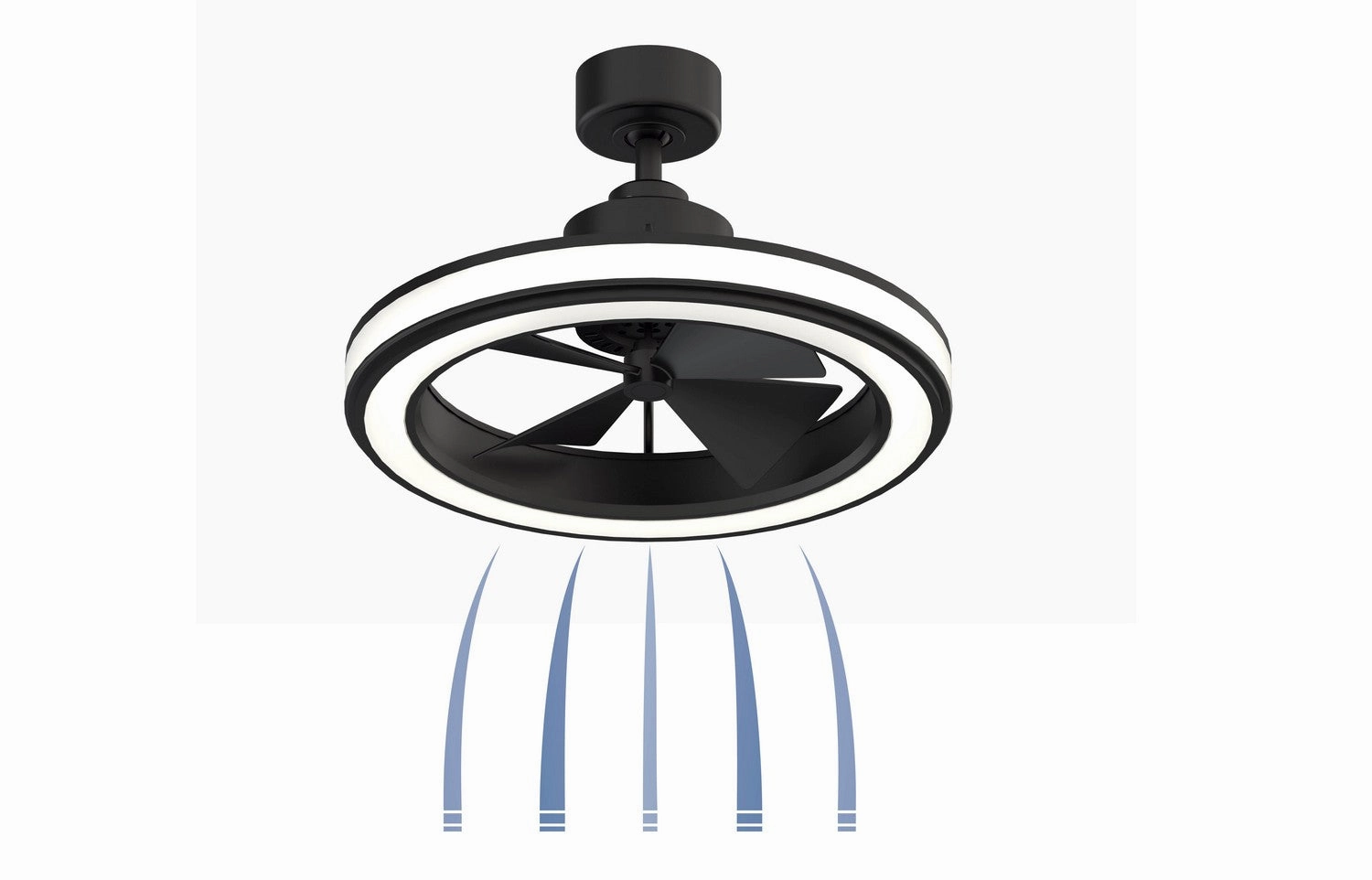 Gleam 16"Ceiling Fan Black