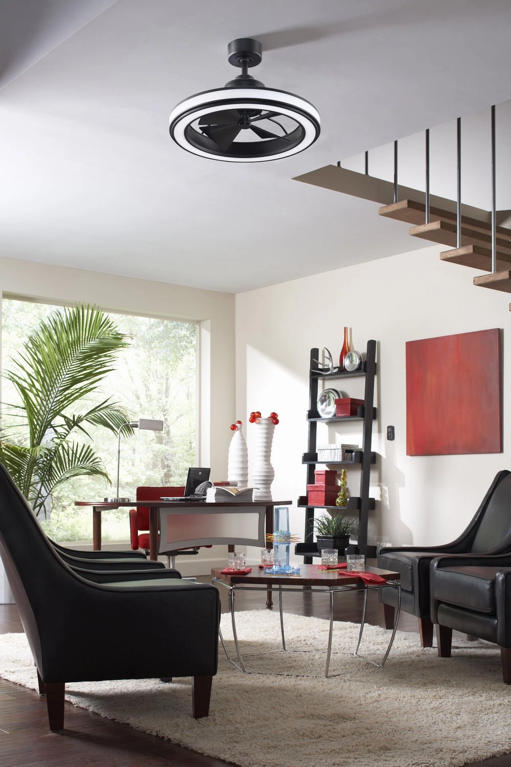 Gleam 16"Ceiling Fan Black