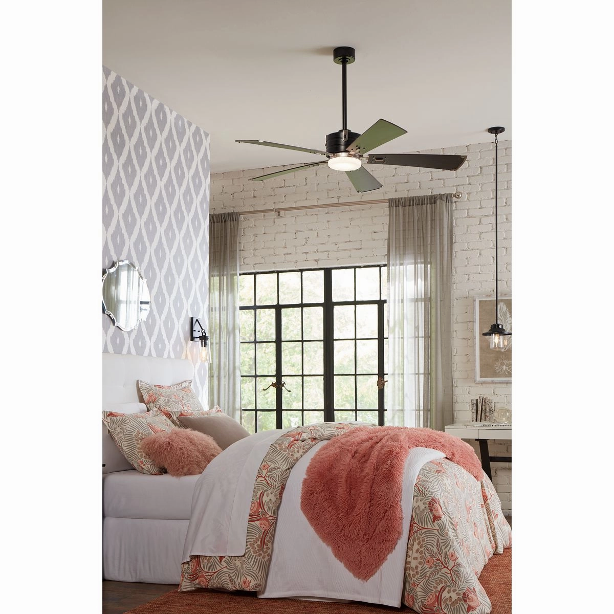 Glenfalls 56"Ceiling Fan Matte Black