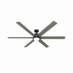 Gravity 72"Ceiling Fan Matte Black large electric fans for spacious rooms