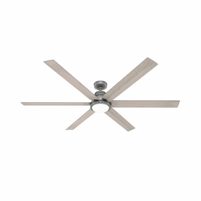 Gravity 72"Ceiling Fan Matte Silver multi-speed fans with easy controls