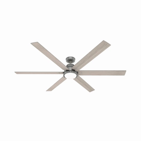 Gravity 72"Ceiling Fan Matte Silver large electric fans for spacious rooms